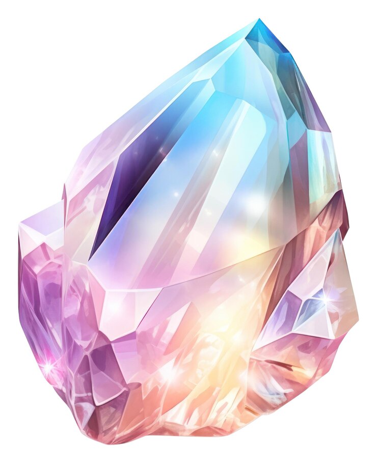 Foto png een edelsteenkristal amethyst mineraal