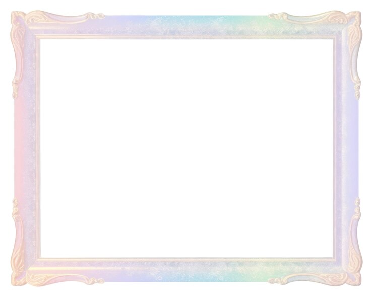 Photo png elegant pastel decorative frame