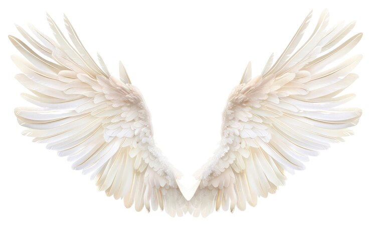 Photo png elegant white angel wings illustration