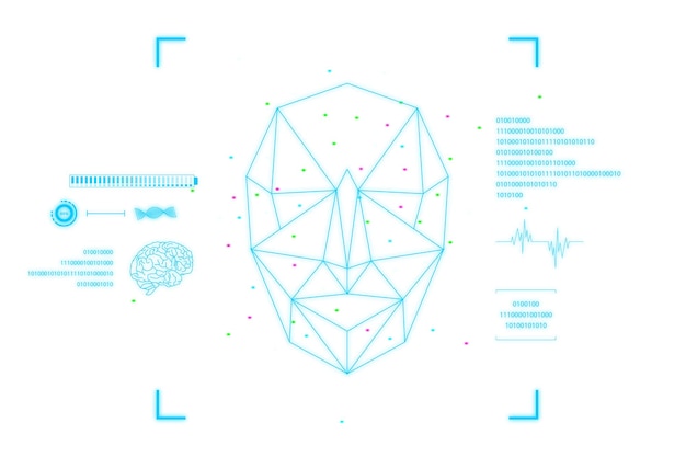 Png face recognition AR hologram screen smart technology