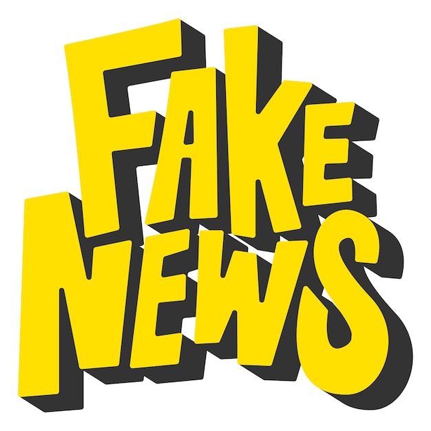 Png Фальшивые новости слово типография иллюстрация элемент прозрачный фон