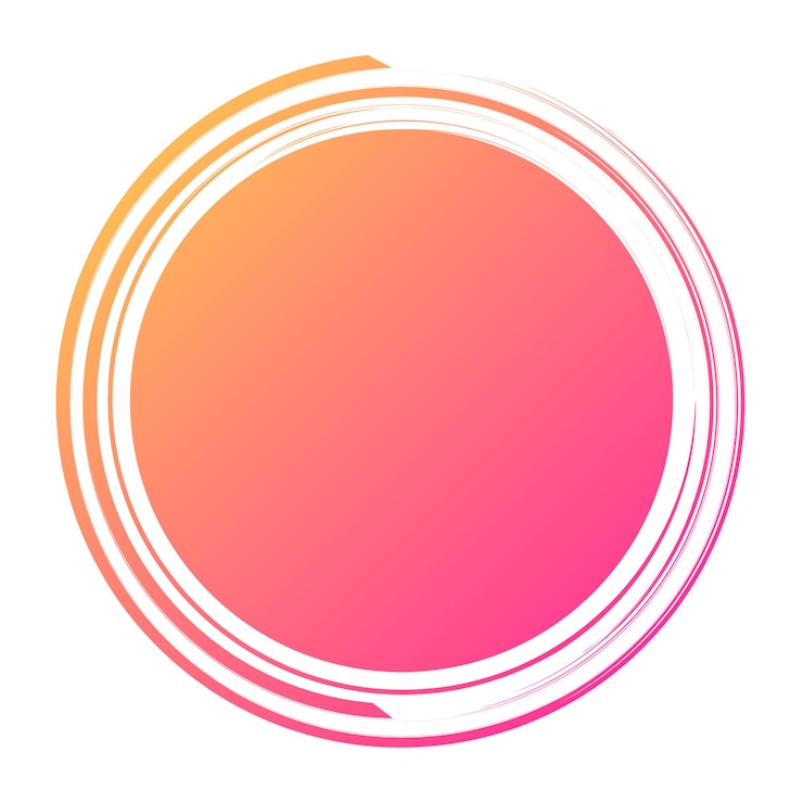 Photo png feminine simple sticker gradient shape design transparent background