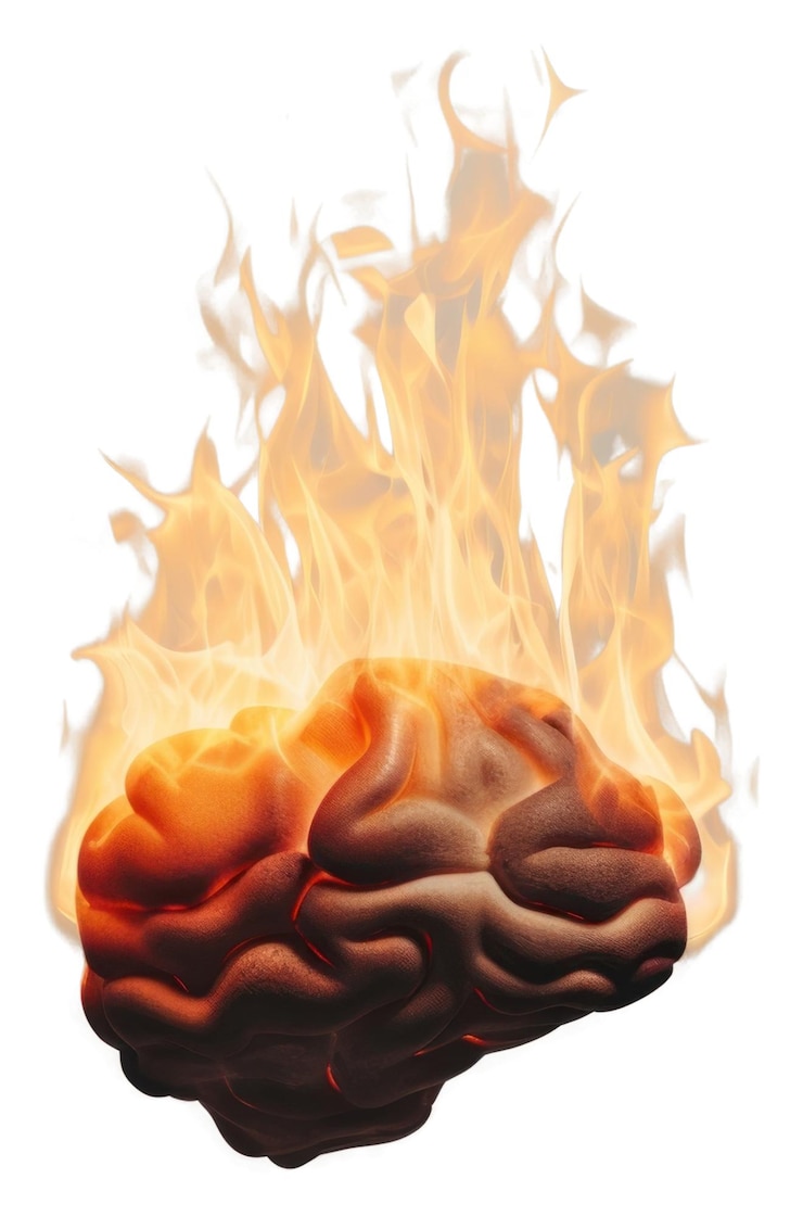 Photo png fire glowing burning bonfire