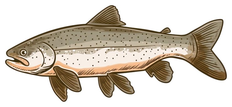 Photo png fish animal trout white background