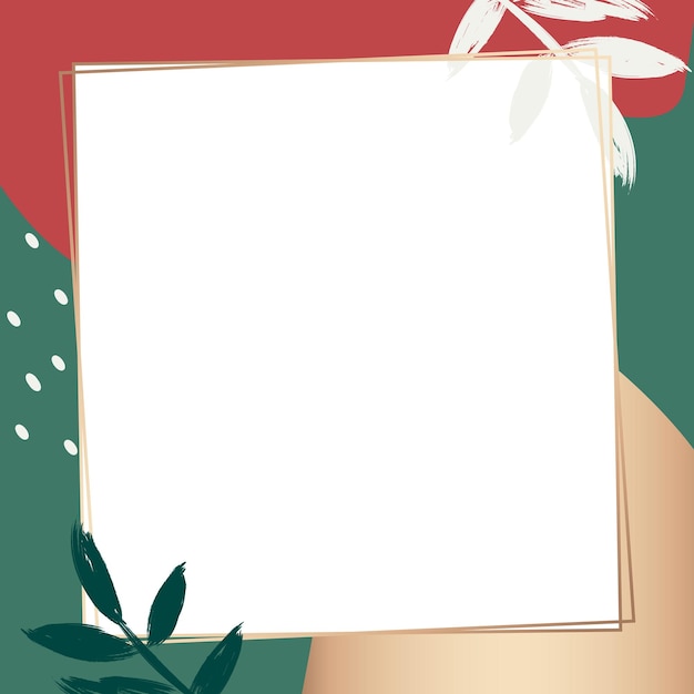 有節日聖誕色彩的透明背景的png框