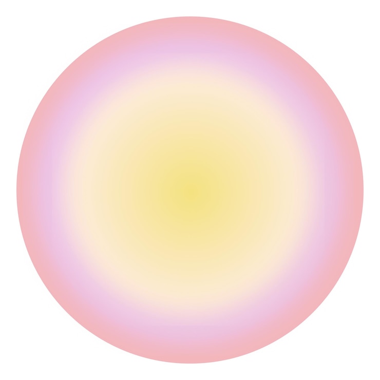 Foto png gele aura gradiënt instagram highlight cover sjabloon doorzichtige achtergrond
