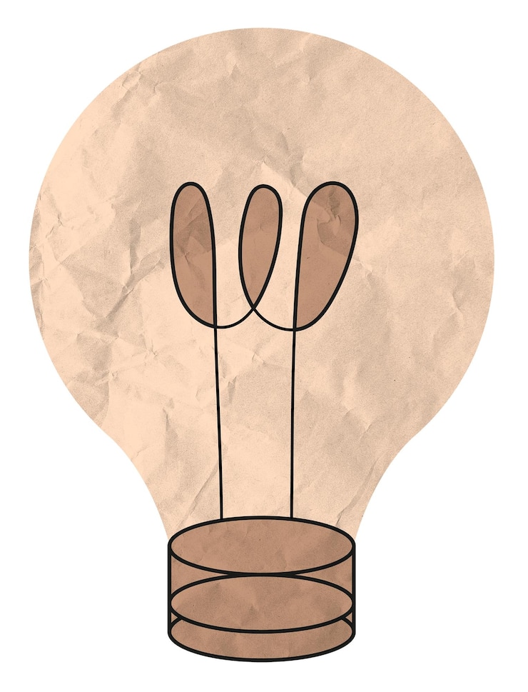 Foto png gloeilamp sticker omgeving illustratie gerimpelde papier textuur