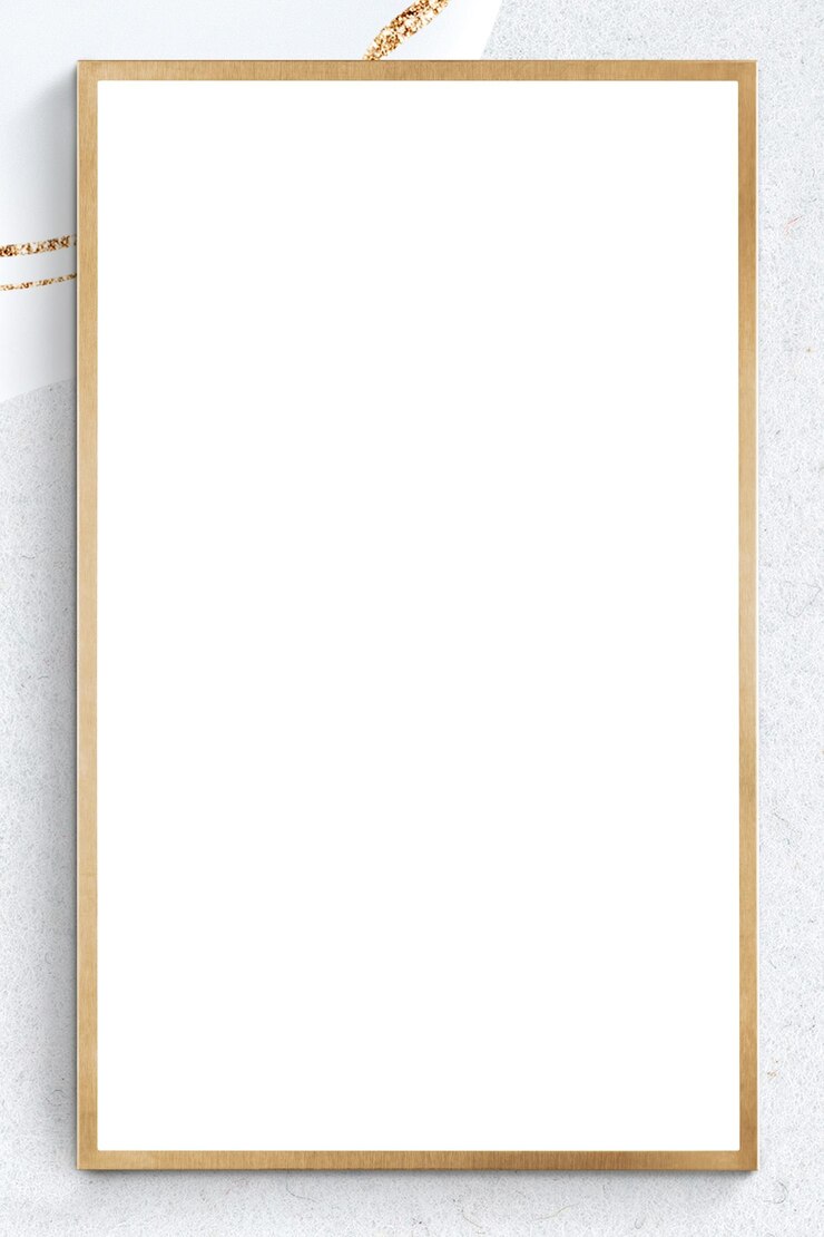 Фотография прозрачный фон с золотой рамкой png