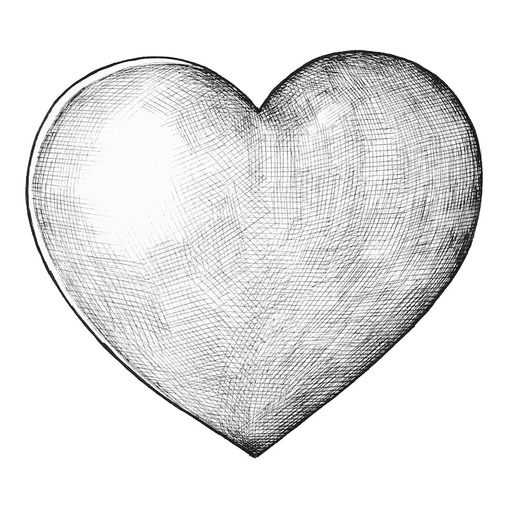 Foto png hart cartoon sticker schets stijl