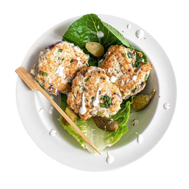 Png kalkoen cakes met cornichons klassieke doorzichtige achtergrond