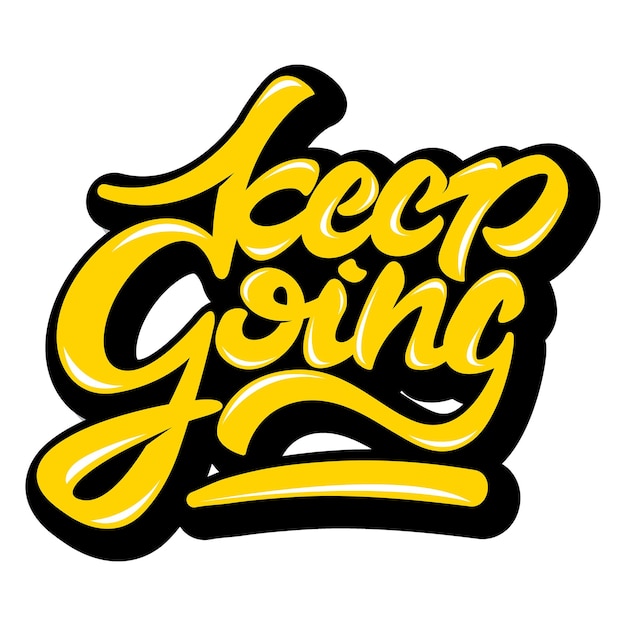png keep going handwritten sticker