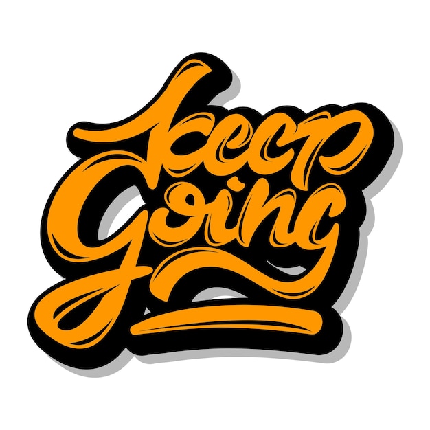 png keep going handwritten sticker