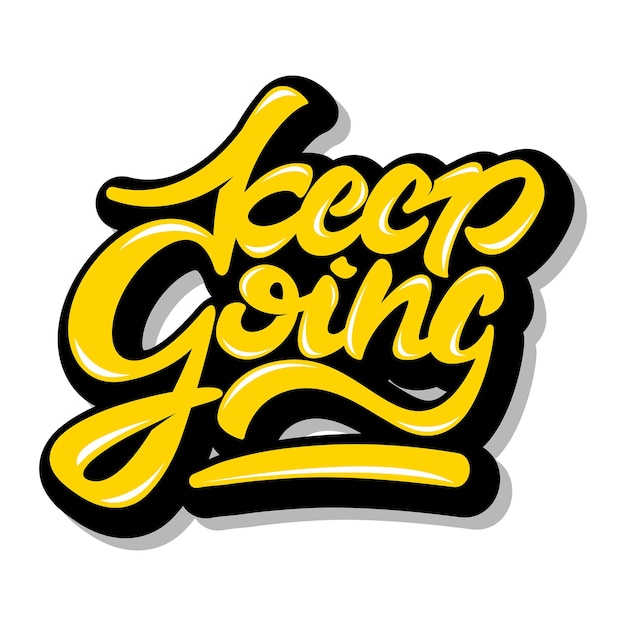 png keep going handwritten sticker