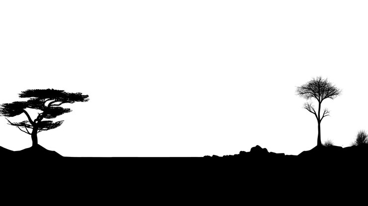 Photo png landscapes view silhouette outdoors savanna