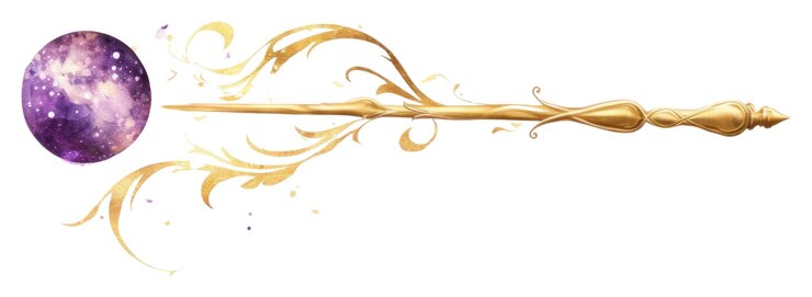 Photo png magic wand purple jewelry gold
