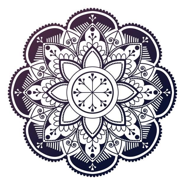 PNG Mandala bloem Diwali festival element doorzichtige achtergrond