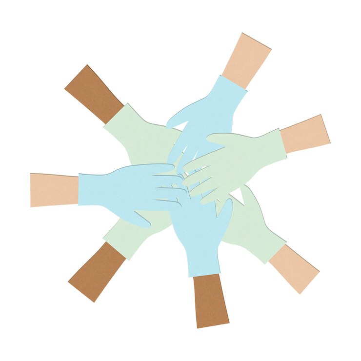 Foto png medische medewerkers teamwerk sticker gezondheidszorg illustratie doorzichtige achtergrond