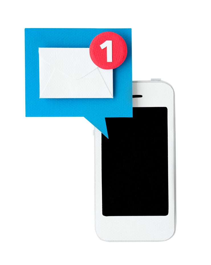 Photo png mobile phone paper craft collage element transparent background