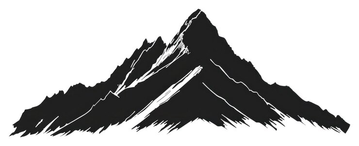 Photo png mountain silhouette clip art nature white white background