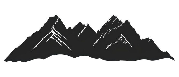 Photo png mountain silhouette clip art outdoors nature white background