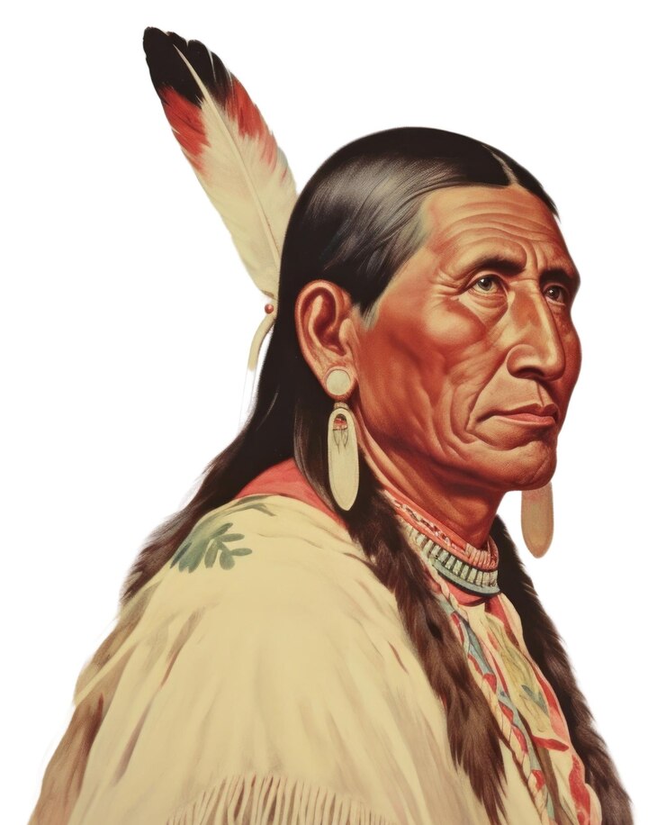 Photo png native american tribe leader painting adult art