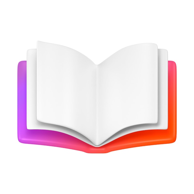 PNG neon book education icon sticker transparent background