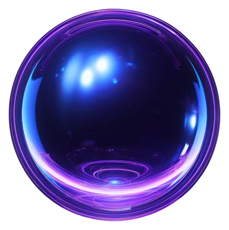 Photo png neon space in orb astronomy sphere purple
