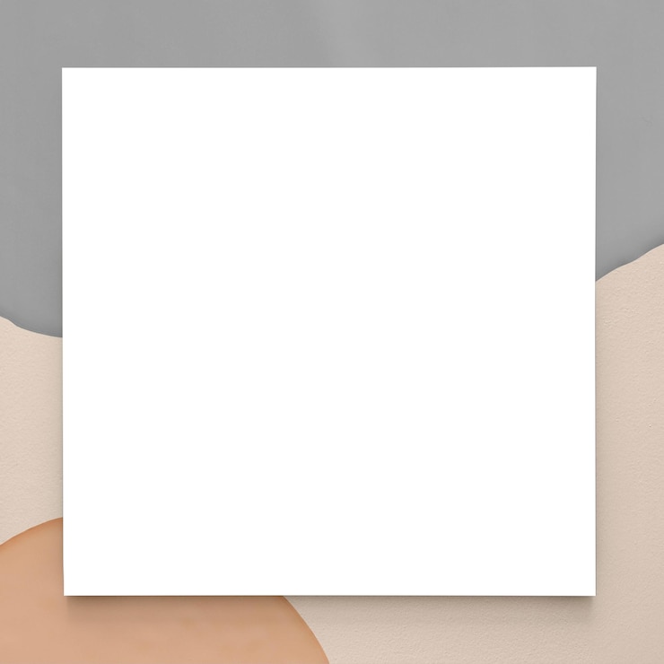 Photo png neutral tone frame transparent background
