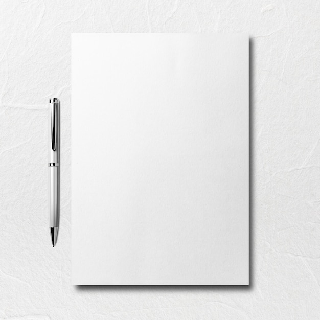 PNG notebook en pen mockup doorzichtige achtergrond