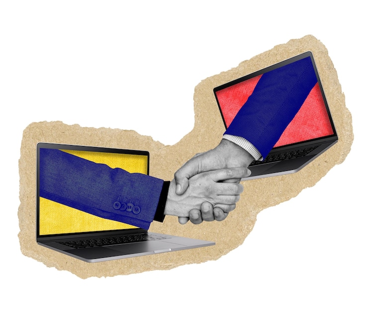 Фотография png онлайн деловая сделка наклейка разорванная бумага прозрачный фон