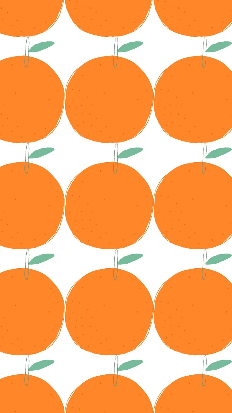Photo png orange fruit pattern transparent background