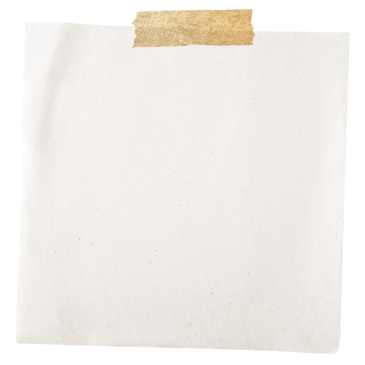 Photo png paper frame aesthetic design on transparent background