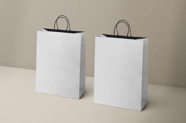 png paper shopping bag mockup for fashion brands