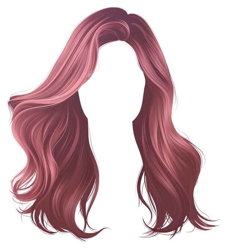 Photo png pink brown hair stlye adult wig art