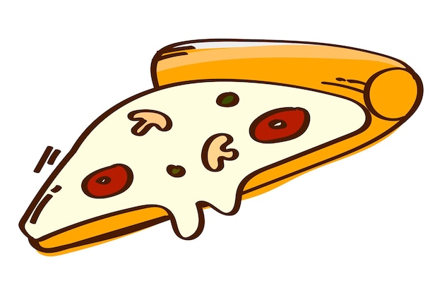 png pizza doodle sticker transparent background