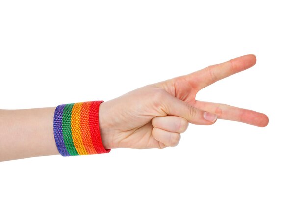 PNG プライドと LGBTQ は、白い背景で隔離