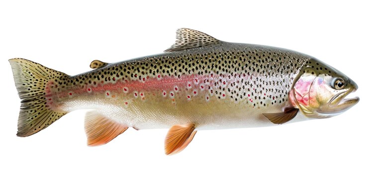 Photo png rainbow trout animal fish white background