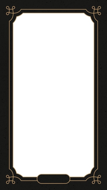 Png rand frame met gouden ornamenten