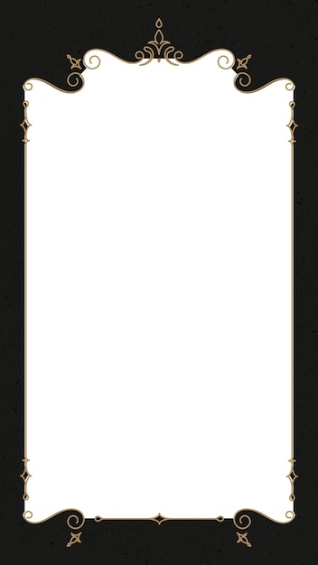 Png rand frame met gouden ornamenten