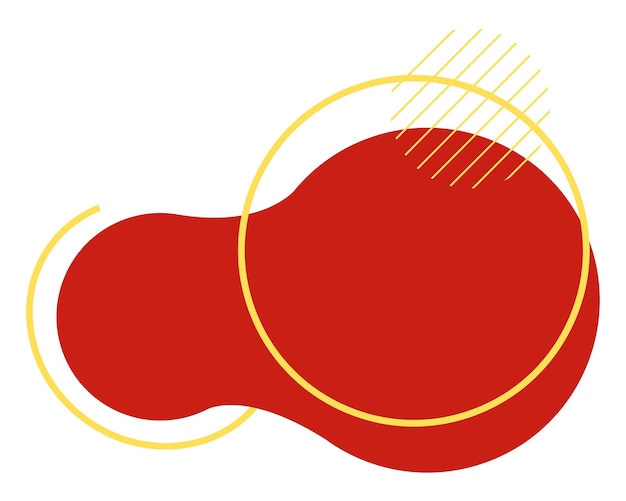 Png rood abstract vormelement doorzichtige achtergrond