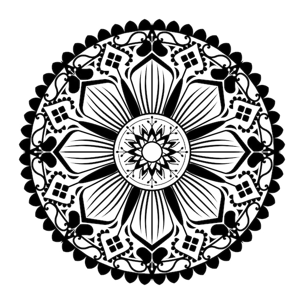 png round mandala pattern element transparent background
