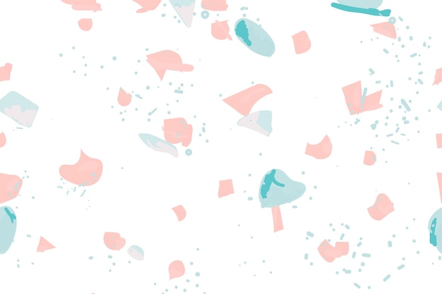 Png roze en blauwe terrazzo patroon doorzichtige achtergrond