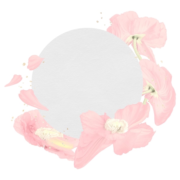PNG roze papaverbloem psychedelische kunst