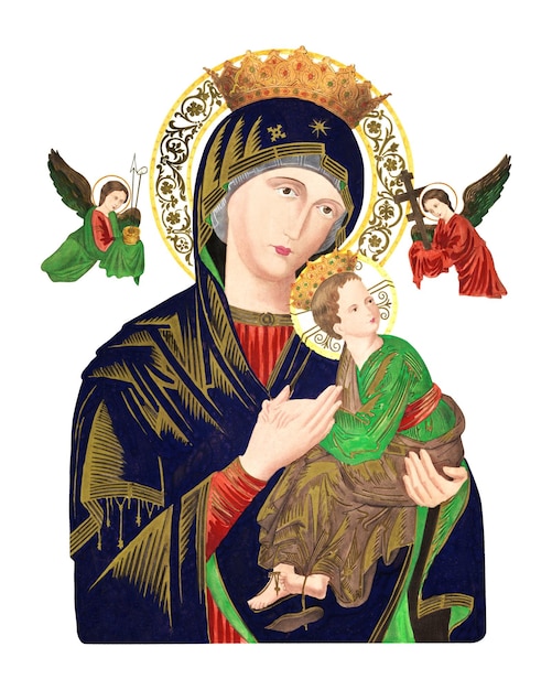 png s maria de perpetuo succursu our lady of perpetual help on transparent background remastered by rawpixel