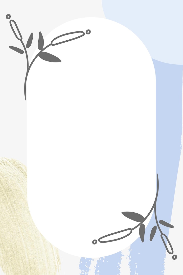 Foto png schattig botanisch frame doorzichtige achtergrond