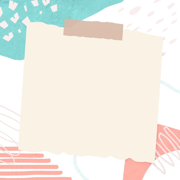 Png schattige roze en blauwe abstracte papier collage graphics in Memphis stijl