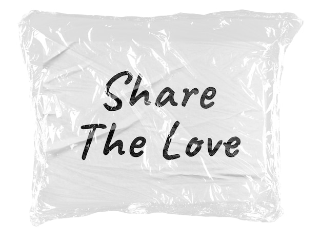 png share the love sticker plastic covered message transparent background