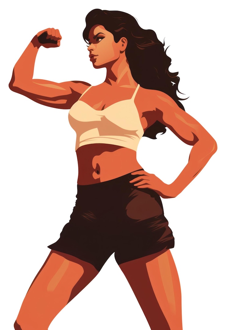 Photo png shorts adult women determination ai generated image by rawpixel