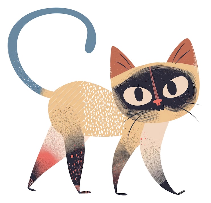 Foto png siamese kat dier zoogdier