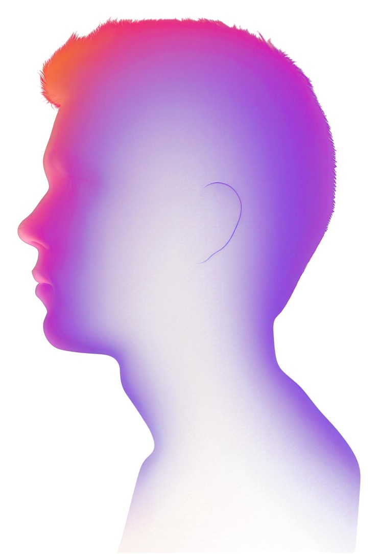 Photo png silhouette spectrum purple photography portrait